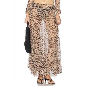 NEW INDAH willow maxi skirt in leopard